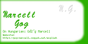 marcell gog business card