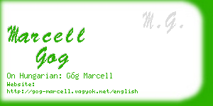 marcell gog business card